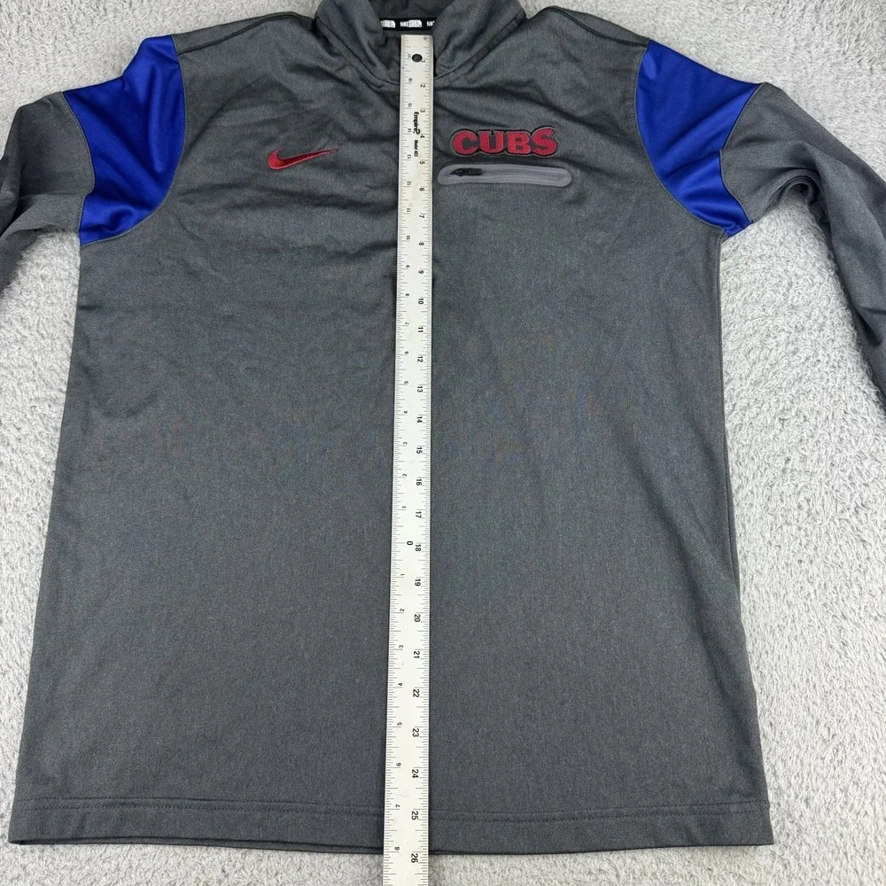 Nike Baseball elite Chicago Cubs‎ quarter zip men's Pullover Size Medium Gray